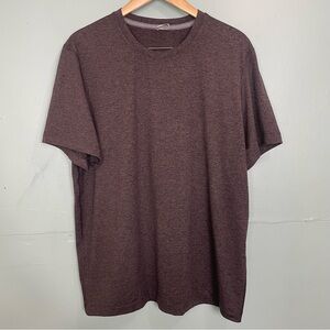 Lululemon Short Sleeve Short Crew Neck Men Size XL Brown Workout
